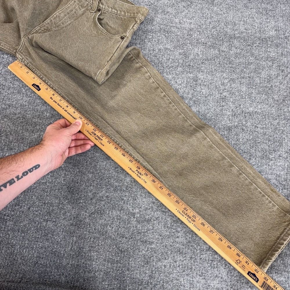 Vintage Levi's 550 Orange Tab Brown Denim Jeans Made in USA Relaxed 31x32 90s - Picture 7 of 14